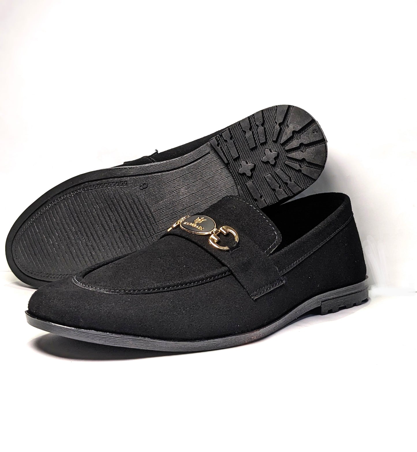 Luxury Suede Leather Loafers for Men in Pakistan - Black Loafers for Men | Premium Collection